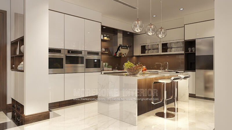Thiết kế tủ bếp hiện đại tại Hải Phòng đẹp ấn tượng Thiết kế và sản xuất tủ bếp đẹp