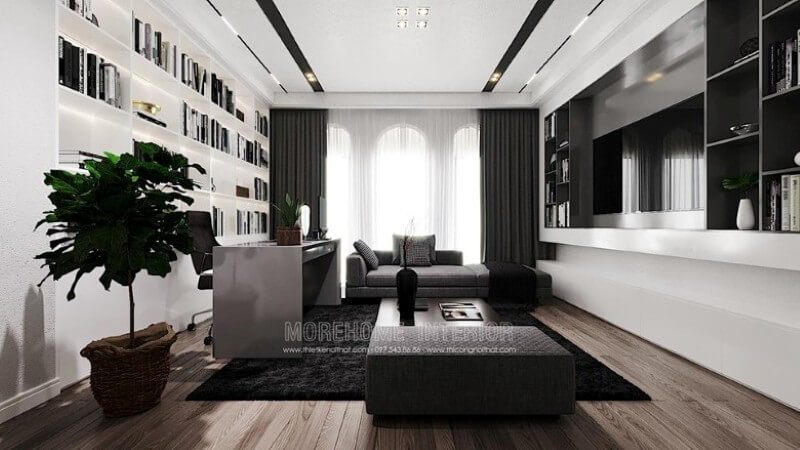 Mẫu sofa thích hợp cho phòng làm việc tại nhà.