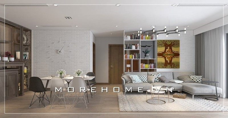 Kiểu dáng đơn giản của bộ bàn ăn đã nhận được sự tin tưởng và ủng hộ của rất nhiều cư dân.